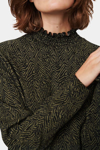 Saint Tropez Jurk Shila - zwart/groen
