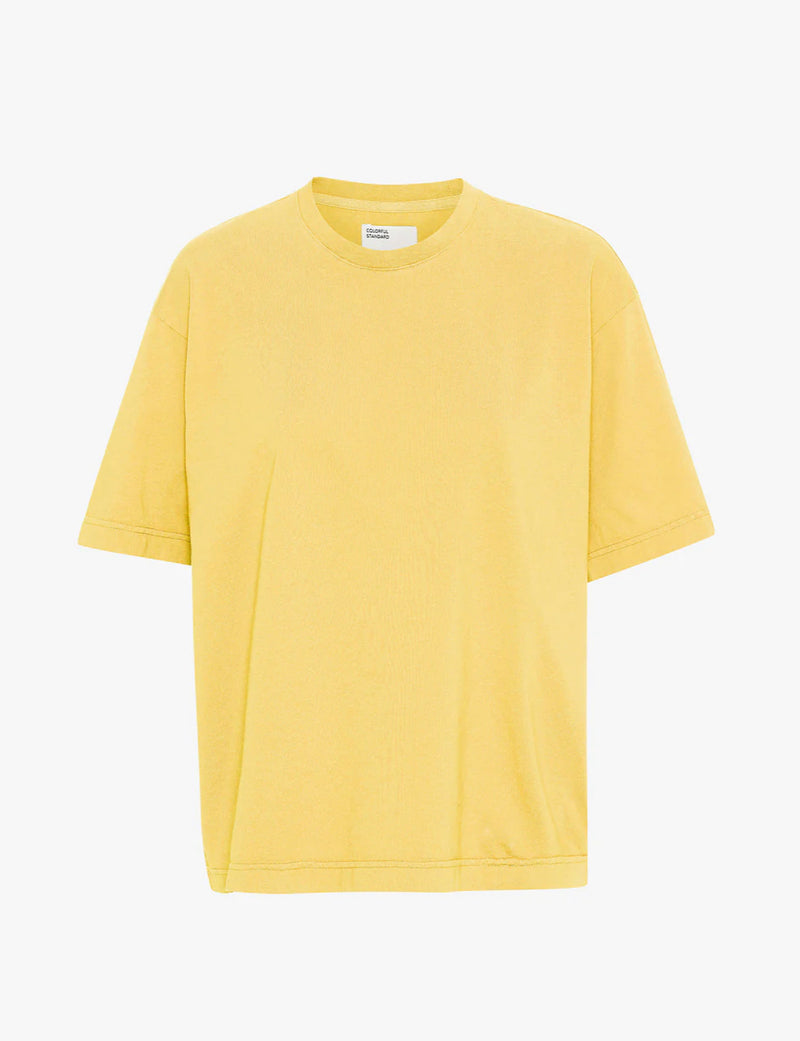 T-shirt Oversized Organic - citroengeel (lemon yellow)