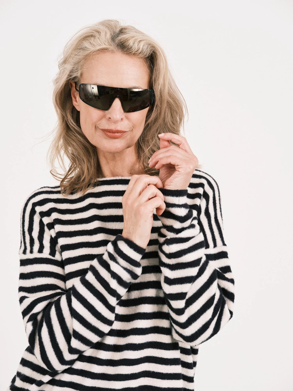 Trui Soft Stripe - zwart