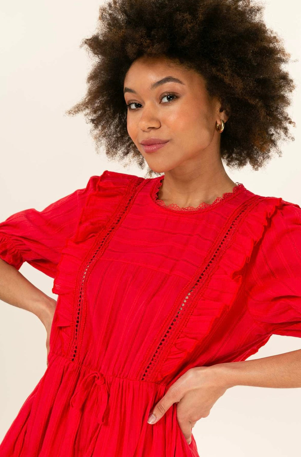 Cherry Paris Jurk Esmene - rood