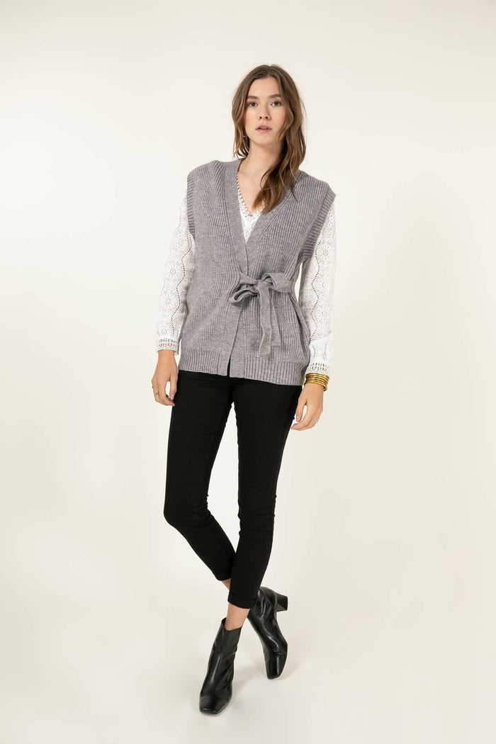 Cherry Paris Vest Evelyn - grijs