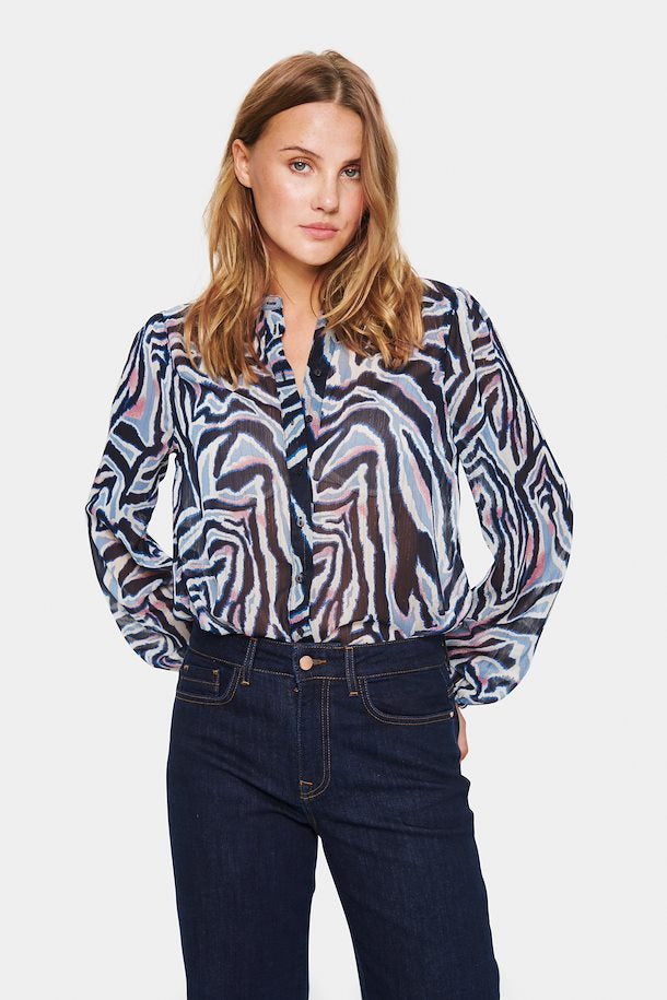 Saint Tropez Blouse Rain - multi