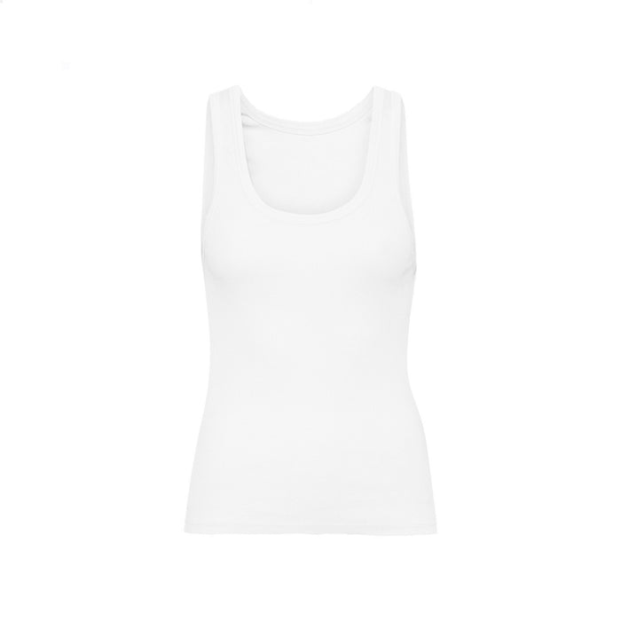 Top Organic Rib - optical white