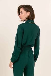 Cherry Paris Blouse Elvie - groen