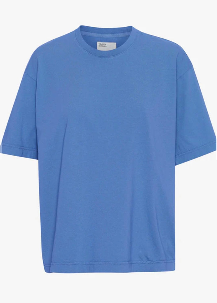 T-shirt Oversized Organic - pacific blue