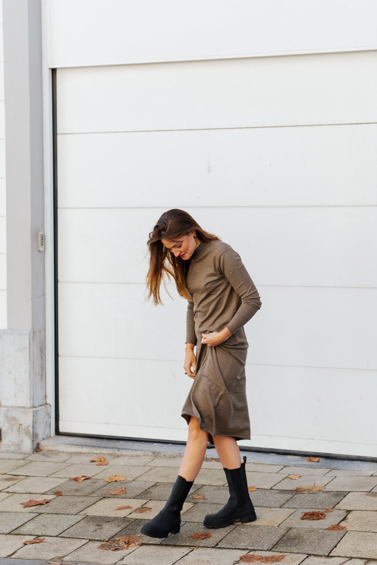 Catwalk Junkie Jurk Sara - bruin