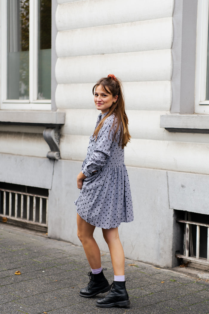 Cherry Paris Jurk Tangua - zwart